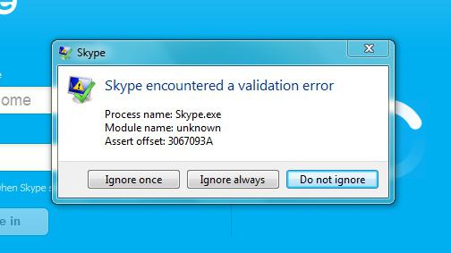 不负荷Skype