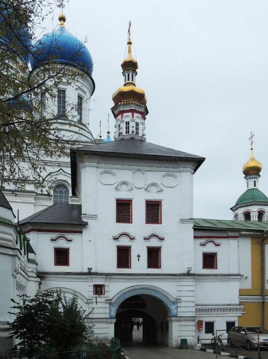 Nikolo-Перервинский klasztor harmonogram nabożeństw
