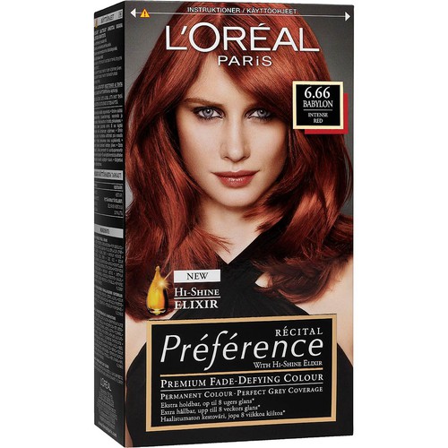 paint for hair Loreal preference color palette