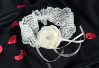 How to make a bride's garter with his own hands?