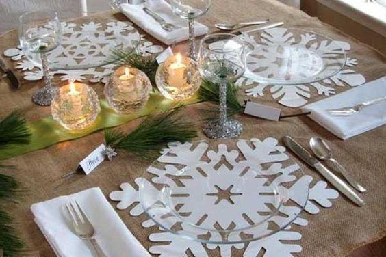 ideas for decor Christmas table