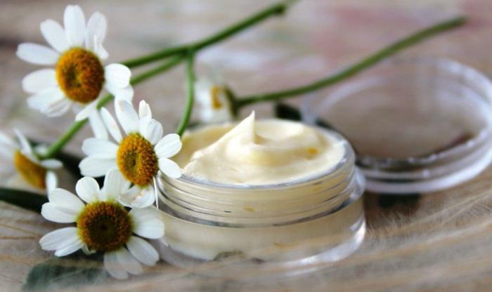 face cream DIY recipes with chamomile