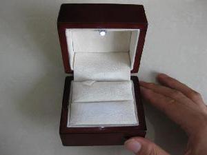 caixa para os anéis de noivado