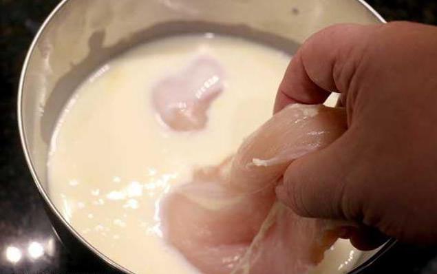 chicken breast in milk without cooking recipe with photo