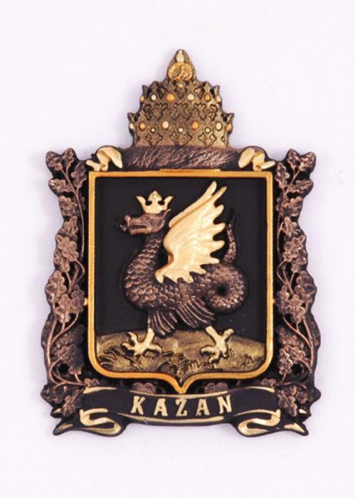 o brasão de armas de kazan, na descrição do