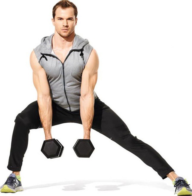 Side lunges.