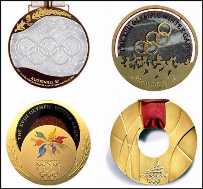скільки важить золота олімпійська медаль