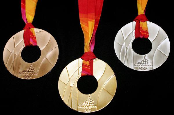 Olympische Goldmedaille Foto