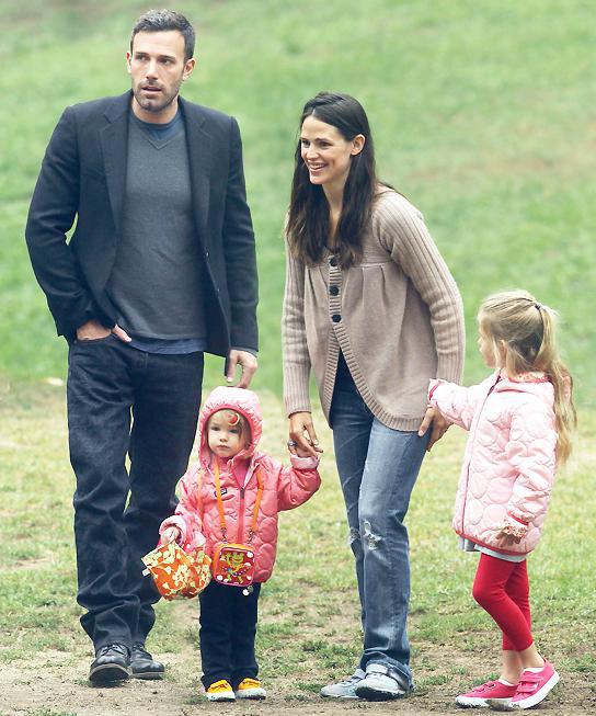 Ben Affleck und Jennifer Garner mit Kindern