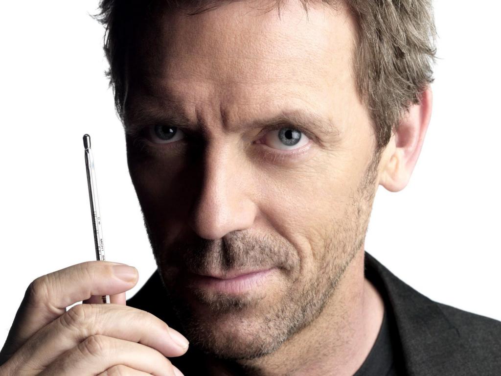 Hugh Laurie in the image of Dr. house