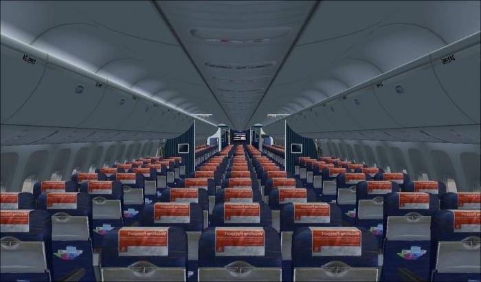 Boeing 767 300 esquema de la cabina