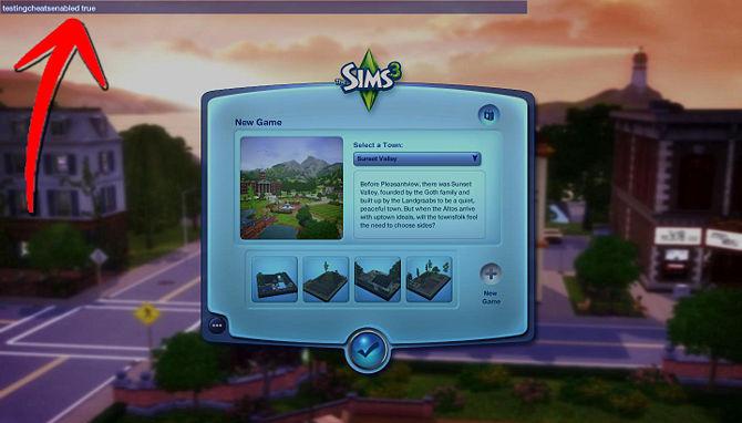 eingeben Sims 3 Cheats