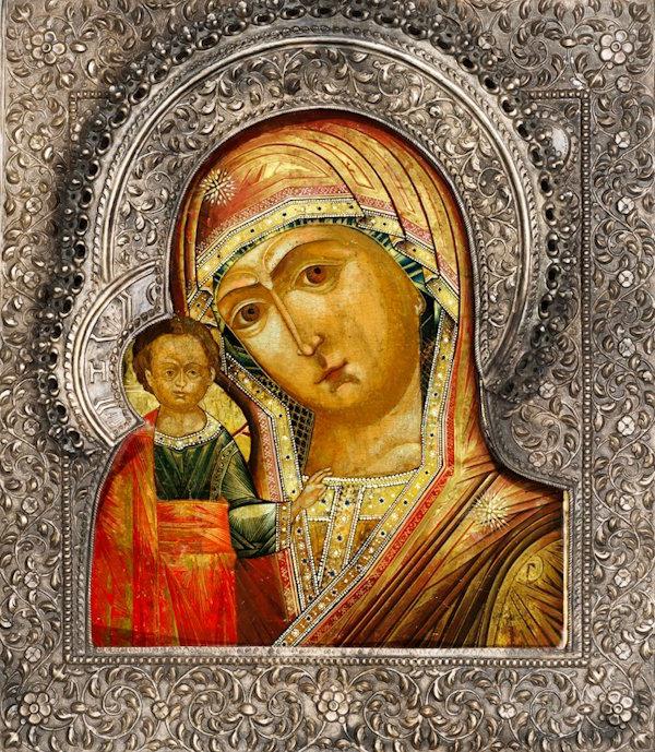 Ikone der Kasaner Mutter Gottes