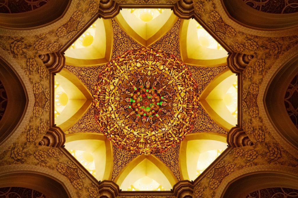 symmetrical decorative composition