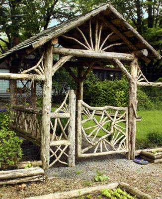 wooden gazebo with your own hands
