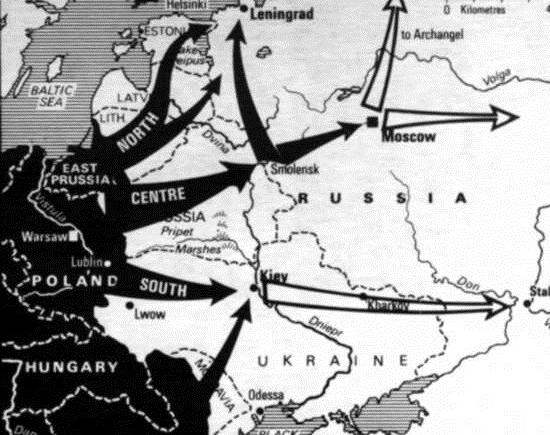 योजना के जर्मन आक्रमण सोवियत संघ में