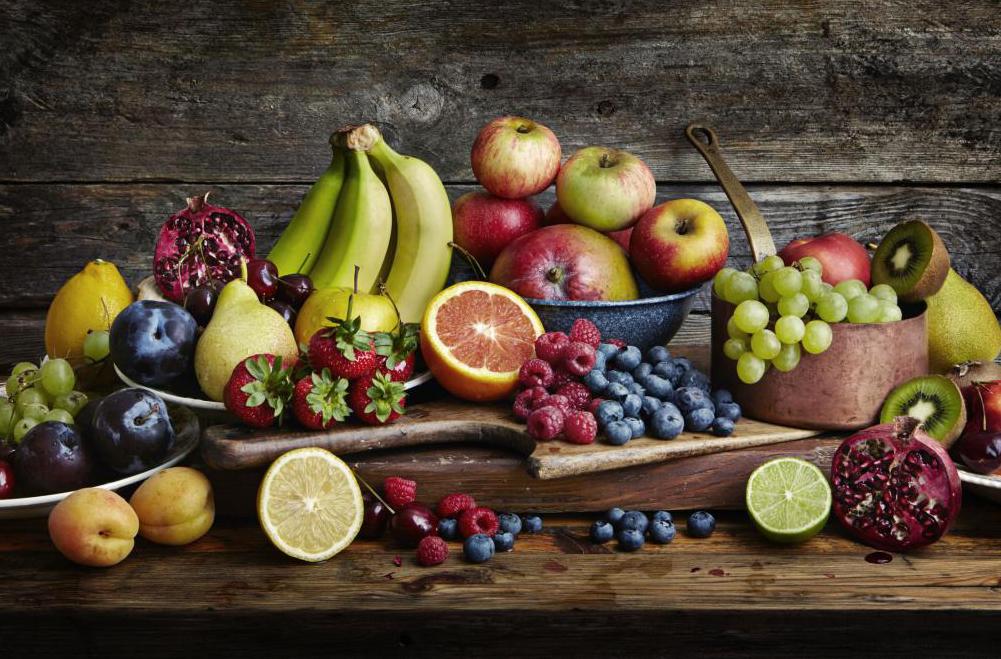 健康的水果和浆果