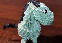 Como fazer origami-o cavalo de um dos módulos?