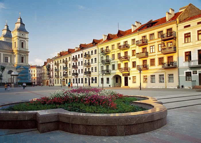 旅游景点在伊万诺弗兰科夫市和区域