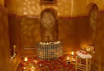 传统的摩洛哥土耳其浴仪式的身体护理