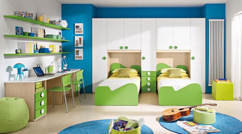 Opções de quartos de crianças para as duas meninas