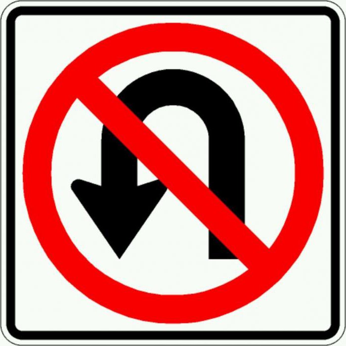 what signs prohibit turning left