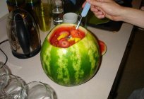 Wassermelone mit Wodka. Ein paar einfache Rezepte