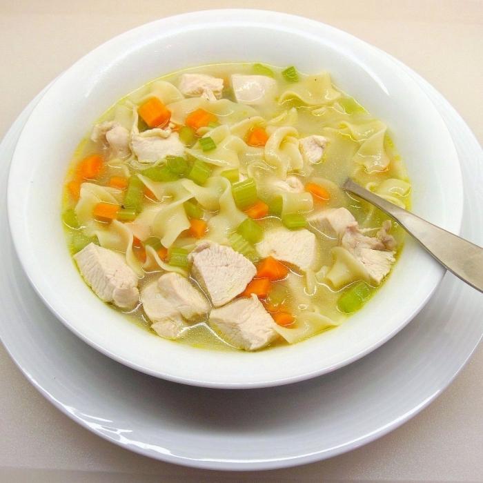 Суп з локшиною й куркою