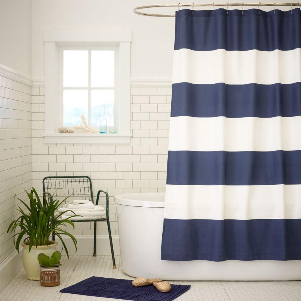 shower curtain bathroom dimensions