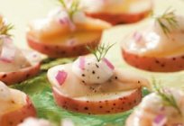 Festive canapés with herring for receptions, banquets