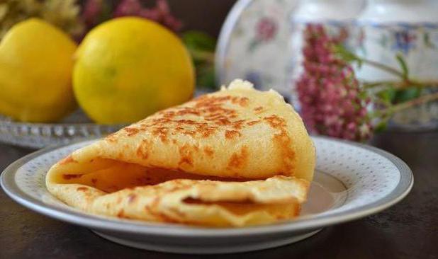 recipe of thin Lacy pancakes on kefir