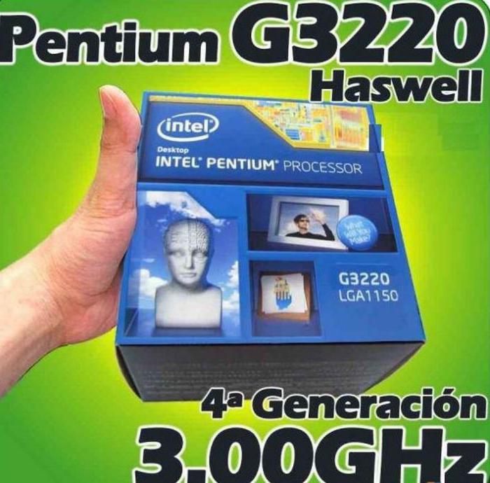 processador Intel Pentium G3220 viajante