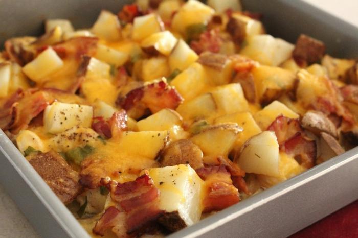 bake the potatoes in the oven with chicken