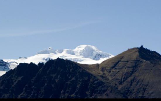 着名的火山的冰岛