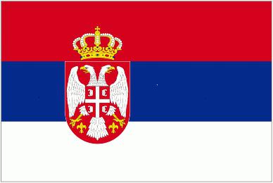 la bandera de serbia