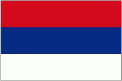 Flagge Serbiens Foto