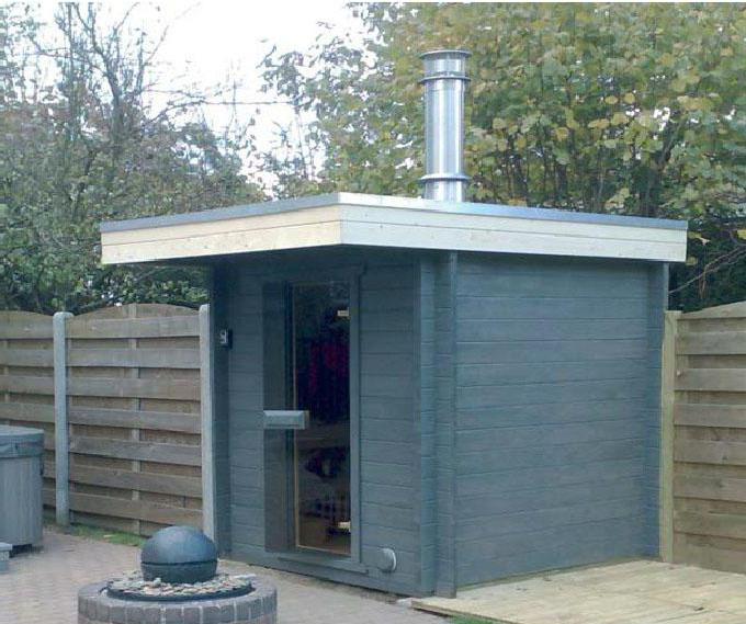 Shed roof for a bath