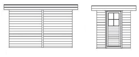 diagram of the shed roof