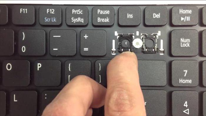 削除ボタンからコンピュータのキーボード