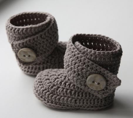 crochet para crianças botas