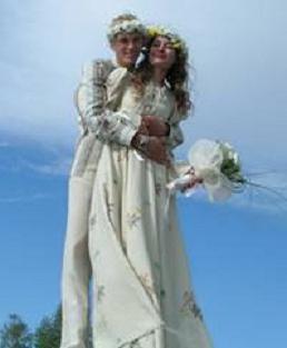 装饰的婚礼在俄罗斯的风格