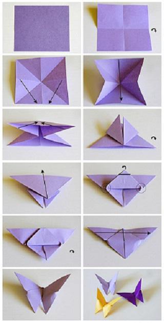 uma flor de origami para a mãe