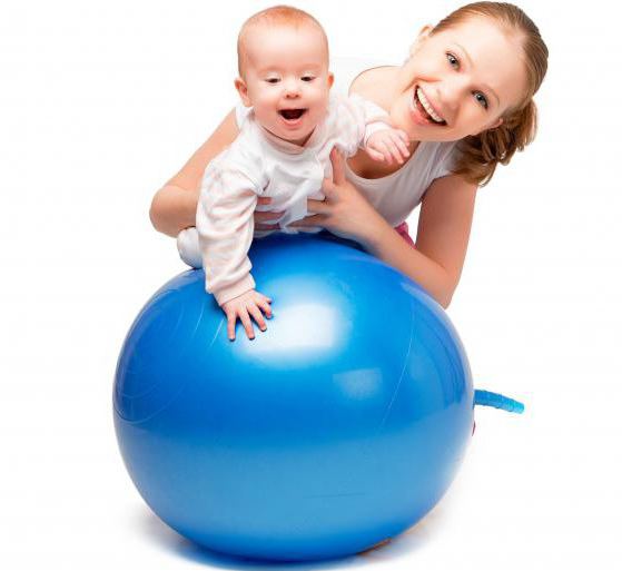 exercise on the fitball kids 5 months