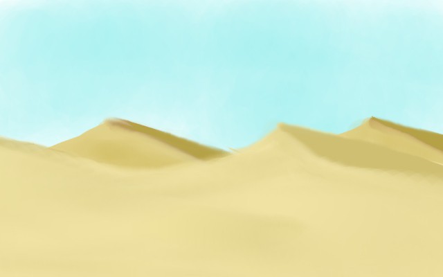 cómo se dibuja un desierto por etapas