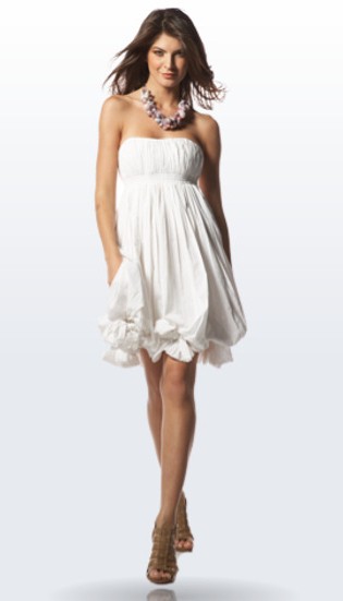 短白いドレス