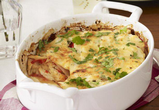 casserole fish in the oven