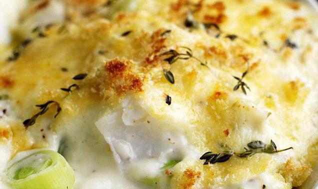 casserole with fish and potatoes