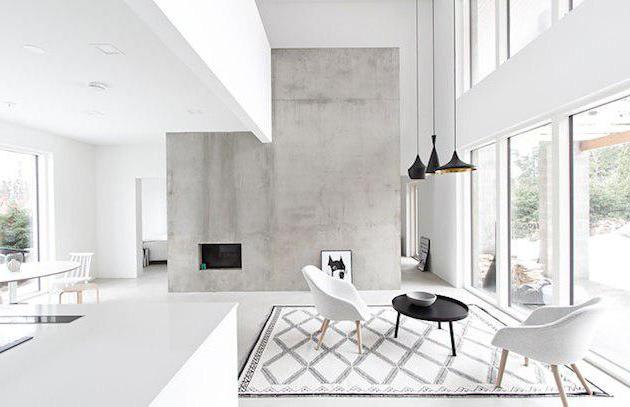 skandynawski minimalizm we wnętrzu mieszkania w mieście