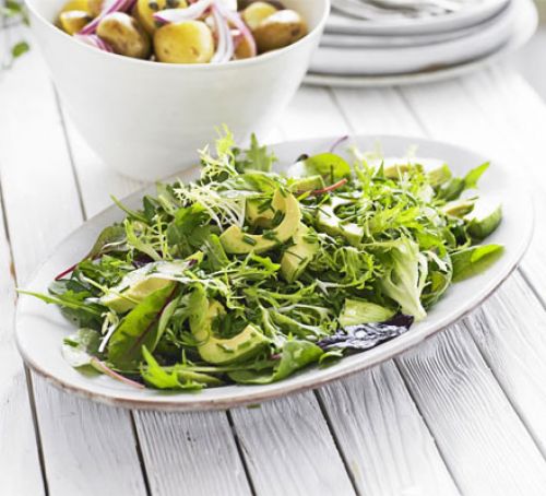uma salada Verde para perda de peso