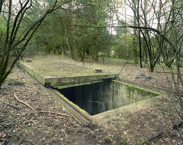 Отодвигаемый wejście do bunkra